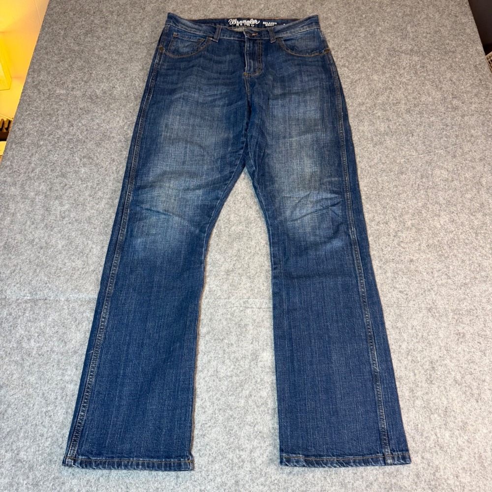 Wrangler Retro Relaxed Bootcut Jeans Mens 32x34 Blue Denim 10WRT20JH